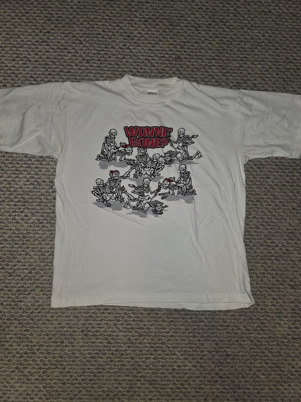 Wannin' Bones Graphic Short Sleeve Tee - White
